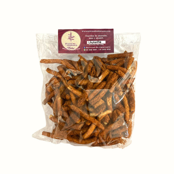 Churrito de Amaranto sabor Chipotle Delicias de Amaranto 250 g