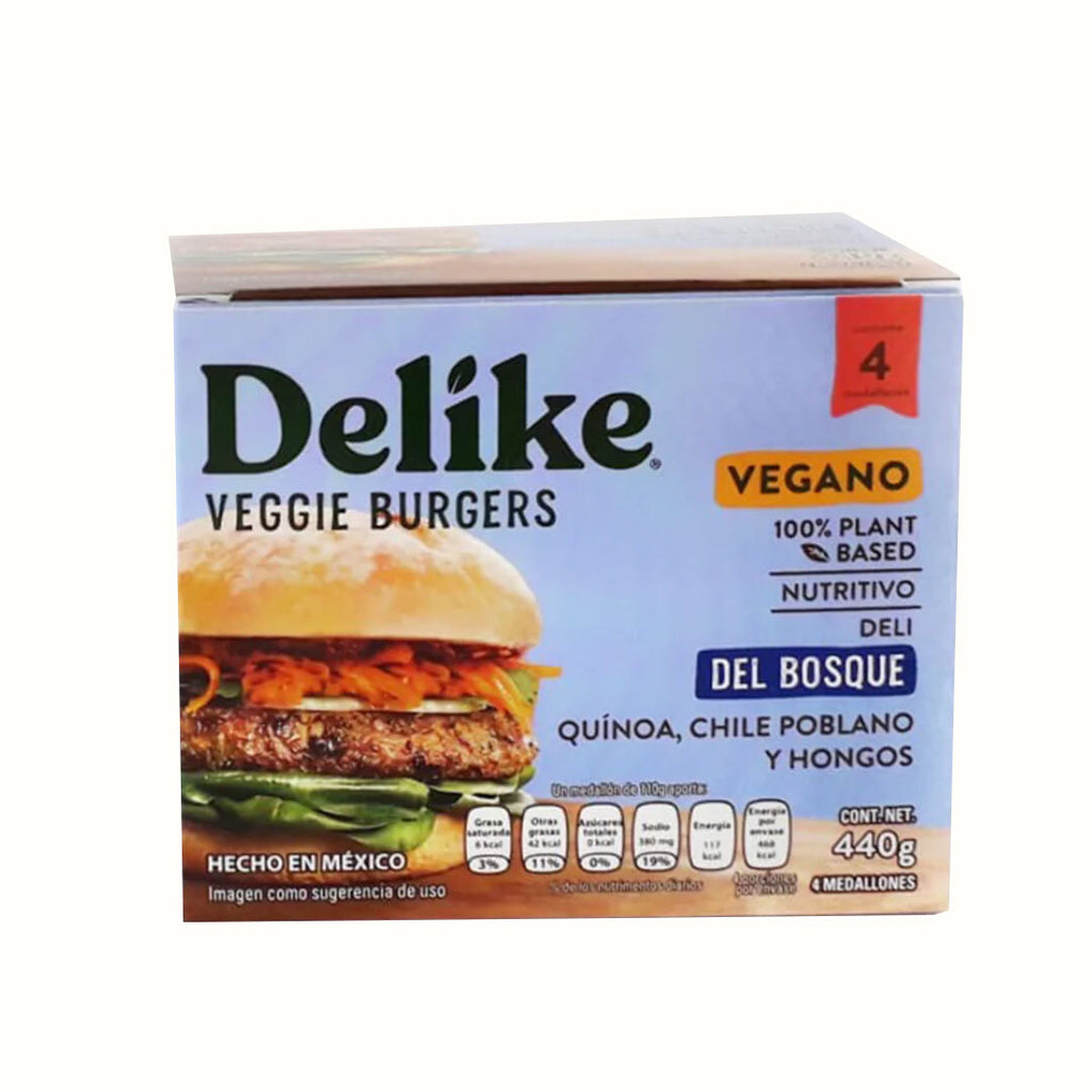 Hamburguesa Veggie Del Bosque Delike 440 g