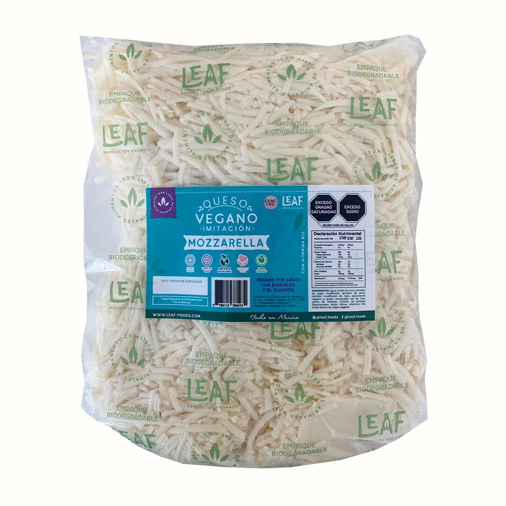 Queso Mozzarella Rallado Leaf 1 kg