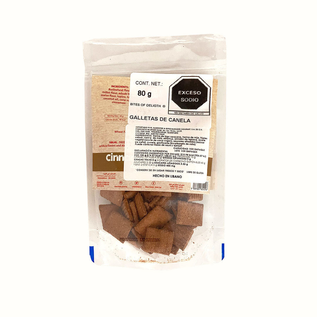 Galletas de Canela Libres de Gluten Bites Of Delight 80 g