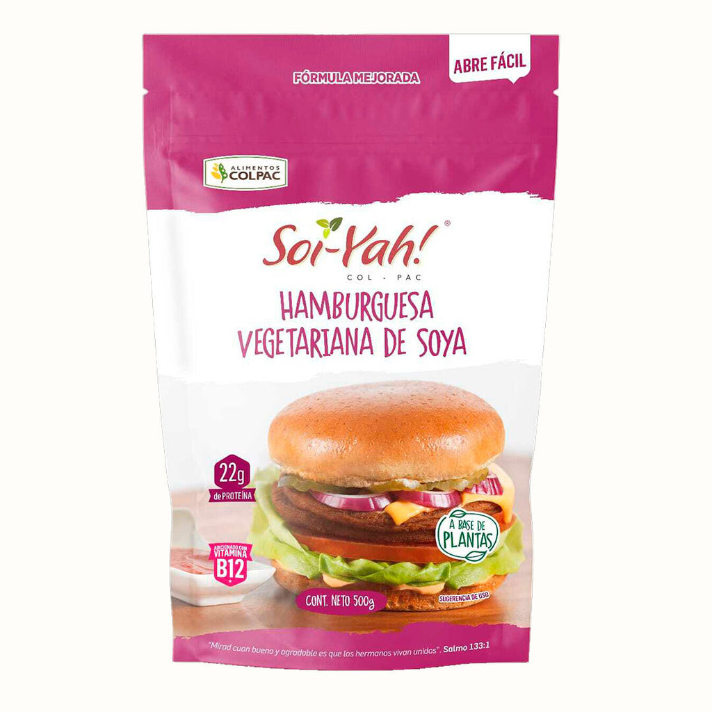 Hamburguesa Vegana Soi-Yah! 8 piezas 500 g