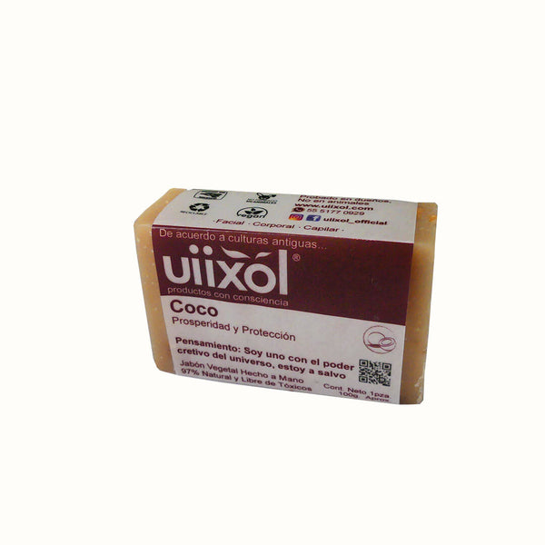 Jabón Natural de Coco Uiixol 100 gr