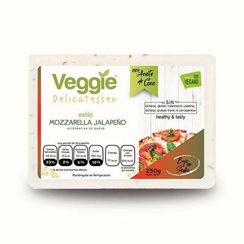 Queso Mozzarella Jalapeño Veggie Delicatessen 250 g