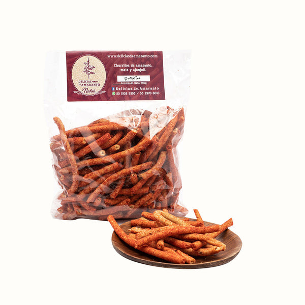 Churrito de Amaranto sabor Piquín Delicias de Amaranto 100 g