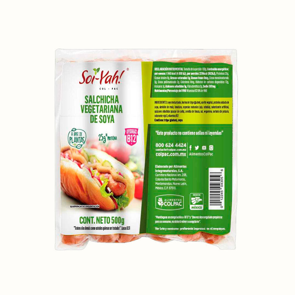 Salchicha Vegana Soi-Yah! 10 piezas 500 g